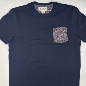Original Penguin Short Sleeve Cotton T-Shirt in Dark Sapphire